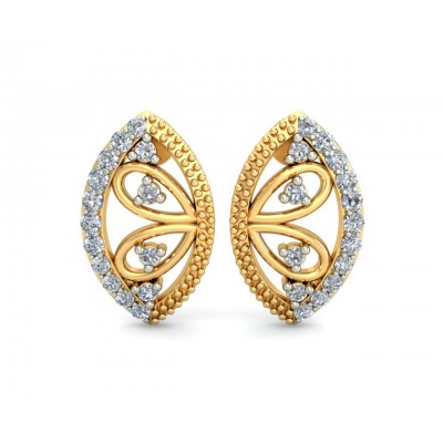 Tara Diamond Earrings In Gold